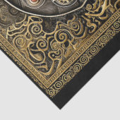 Victoriaans Steampunk Treinmotor G8 Decoupage Tissuepapier (Detail)