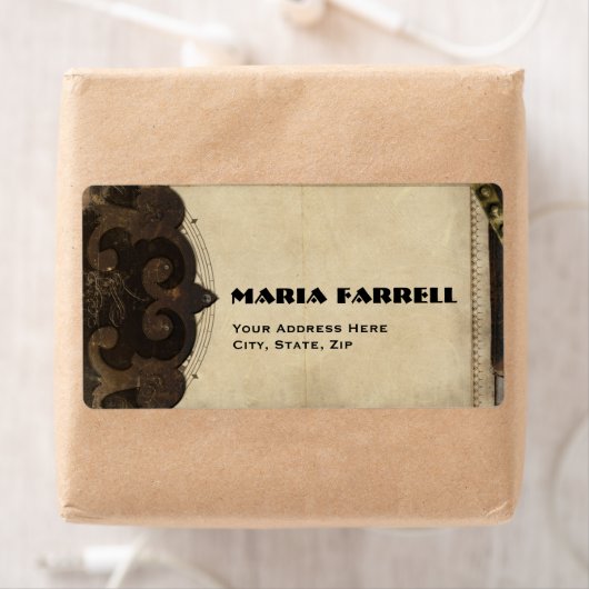 Victoriaans Steampunk-verzendlabels Etiket (Insitu)