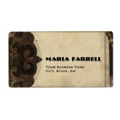 Victoriaans Steampunk-verzendlabels Etiket (Voorkant)