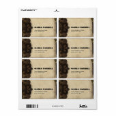 Victoriaans Steampunk-verzendlabels Etiket (Full Sheet)