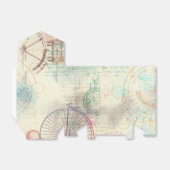 Victoriaans Steampunk | Waterverf Grunge Pastel Bedankdoosjes (Uitgevouwen)