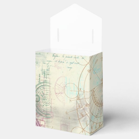 Victoriaans Steampunk | Waterverf Grunge Pastel Bedankdoosjes (Geopend)