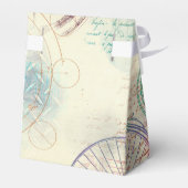 Victoriaans Steampunk | Waterverf Grunge Pastel Bedankdoosjes (Achterkant)