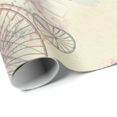 Victoriaans Steampunk | Waterverf Grunge Pastel Cadeaupapier (Rol Hoek)