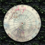 Victoriaans Steampunk | Waterverf Grunge Pastel Dartbord<br><div class="desc">90 jaar gekrompen, helemaal opgegroeid! Feminine, verfijnd Victoriaans tijdperk met een schouderklopje met steampunk naadloos patroon met dystopian cogwielers, fietsen, schedel, uil, telescoop en nog veel meer op een zachte romantische milleniumroze roze roze roze achtergrond. Dit abstracte ontwerp uit de jaren '90 is voorzien van een prachtig palet dat een...</div>