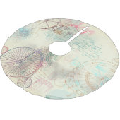 Victoriaans Steampunk | Waterverf Grunge Pastel Kerstboom Rok (Gekanteld)