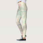 Victoriaans Steampunk | Waterverf Grunge Pastel Leggings (Links)