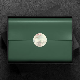 Victoriaans Steampunk | Waterverf Grunge Pastel Ronde Sticker