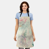 Victoriaans Steampunk | Waterverf Grunge Pastel Schort (Gedragen)