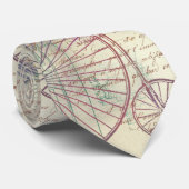 Victoriaans Steampunk | Waterverf Grunge Pastel Stropdas (Opgerold)