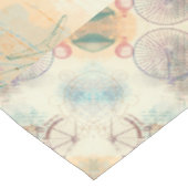 Victoriaans Steampunk | Waterverf Grunge Pastel Tafelkleed (Gekanteld)