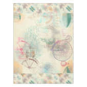 Victoriaans Steampunk | Waterverf Grunge Pastel Tafelkleed (Voorkant)