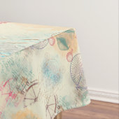 Victoriaans Steampunk | Waterverf Grunge Pastel Tafelkleed (Voorbeeld)