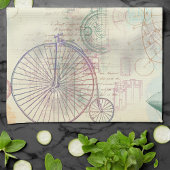 Victoriaans Steampunk | Waterverf Grunge Pastel Theedoek