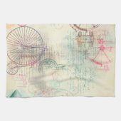 Victoriaans Steampunk | Waterverf Grunge Pastel Theedoek (Horizontaal)