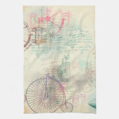 Victoriaans Steampunk | Waterverf Grunge Pastel Theedoek (Verticaal)