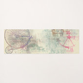 Victoriaans Steampunk | Waterverf Grunge Pastel Yogamat (Achterkant (horizontaal))