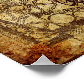 Victoriaans Steampunk Wedding: "Deze manier"-teken Poster (Hoek)