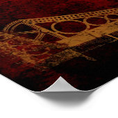 Victoriaans Steampunk Wedding-in-Progress Sign Poster (Hoek)