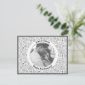 Victoriaans steampunk White en Black Gears Clockwo Feestdagenkaart (Staand voorkant)