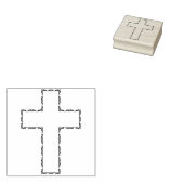 Victoriaans stempel met florvormige dwarsdoorsnede (Gestempeld)