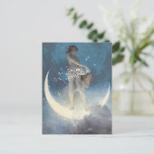  Victoriaans sterrenverstrooiende engelen Feestdagenkaart (Staand voorkant)