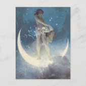  Victoriaans sterrenverstrooiende engelen Feestdagenkaart (Voorkant)