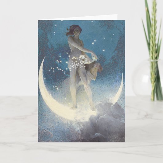  Victoriaans sterrenverstrooiende engelen Kaart (Voorkant)