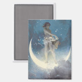  Victoriaans sterrenverstrooiende engelen Magneet (Voorkant / Achterkant)