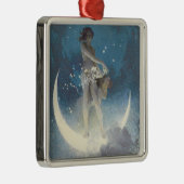  Victoriaans sterrenverstrooiende engelen Metalen Ornament (Rechts)
