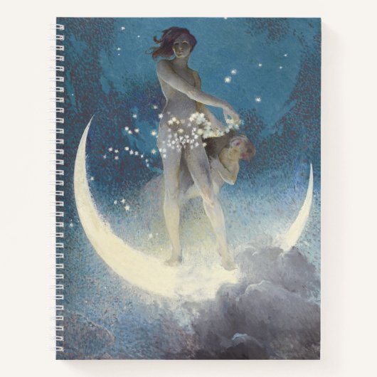  Victoriaans sterrenverstrooiende engelen Notitieboek (Voorkant)