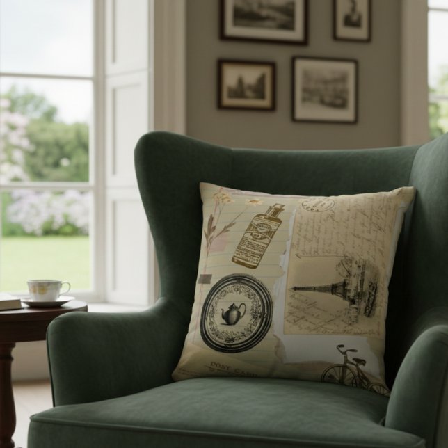 Victoriaans  Stickers Kussen (Creator heeft geüpload)