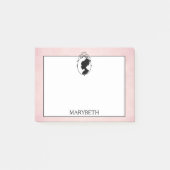 Victoriaans stijl 60s Cameo Post-It Notes (Voorkant)
