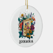 Victoriaans stijl Bookworm ontwerp Keramisch Ornament (Rechts)