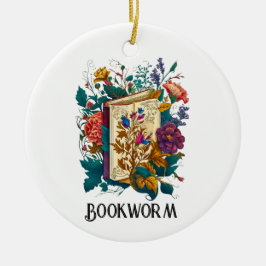 Victoriaans stijl Bookworm ontwerp Keramisch Ornament