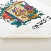 Victoriaans stijl Bookworm ontwerp Sherpa Deken (3/4)