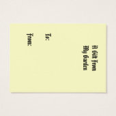 Victoriaans stijl cadeau Labels ~ Reisgasten Bezoe Visitekaartjes (Achterkant)