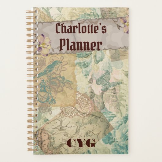 , Victoriaans-stijl. Charming Planner (Voorkant)