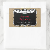 Victoriaans stijl gebakken met Love Cookie Label (Tas)