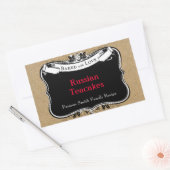 Victoriaans stijl gebakken met Love Cookie Label (Envelop)