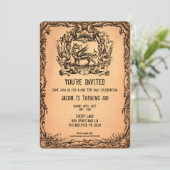  Victoriaans stijl griezelige  partij Kaart (Staand voorkant)