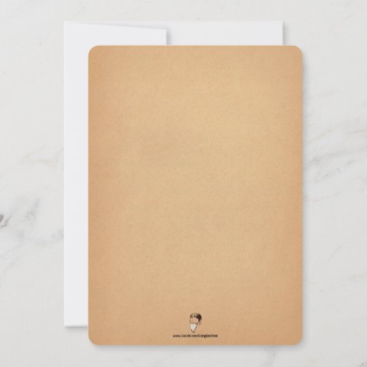  Victoriaans stijl griezelige  partij Kaart (Achterkant)