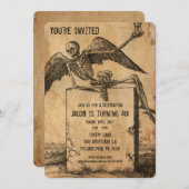 Victoriaans stijl griezelige partij Kaart (Voorkant / Achterkant)