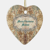  Victoriaans stijl hartversiering Keramisch Ornament (Rechts)