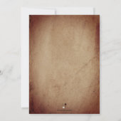  Victoriaans stijl Hond  Partij Kaart (Achterkant)