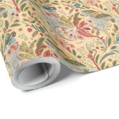 Victoriaans stijl ingewikkelde bloemen cadeaupapier (Rol Hoek)