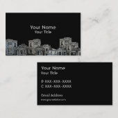 Victoriaans stijl oude woningbouwkaarten visitekaartje (Voorkant / Achterkant)