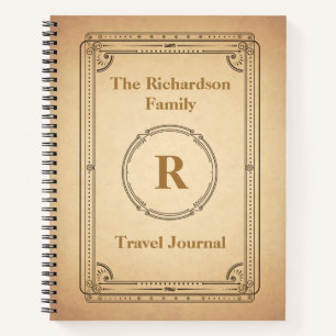 Victoriaans stijl reisjournaal Notitieboek