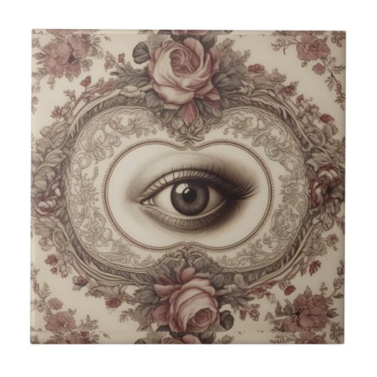 Victoriaans stijl tegeltje (Voorkant)