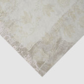 Victoriaans stijlbladeren laten bloemen op olijfgr tissuepapier (Detail)